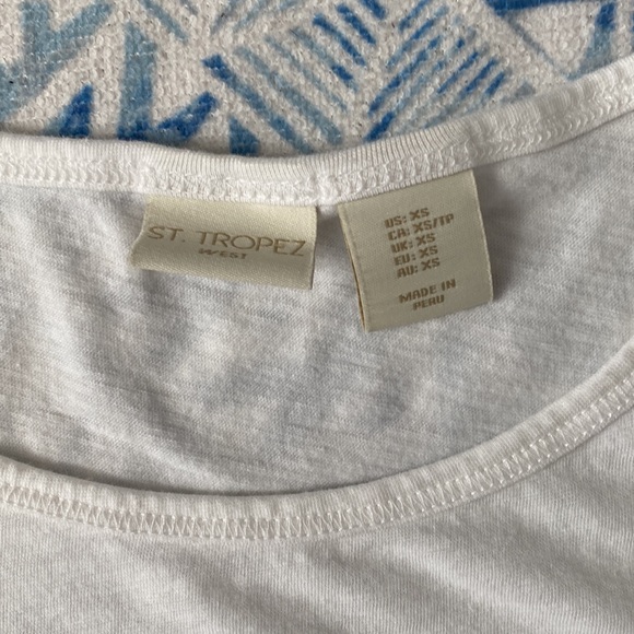 St. Tropez Soft White Tank Top - Picture 2 of 5